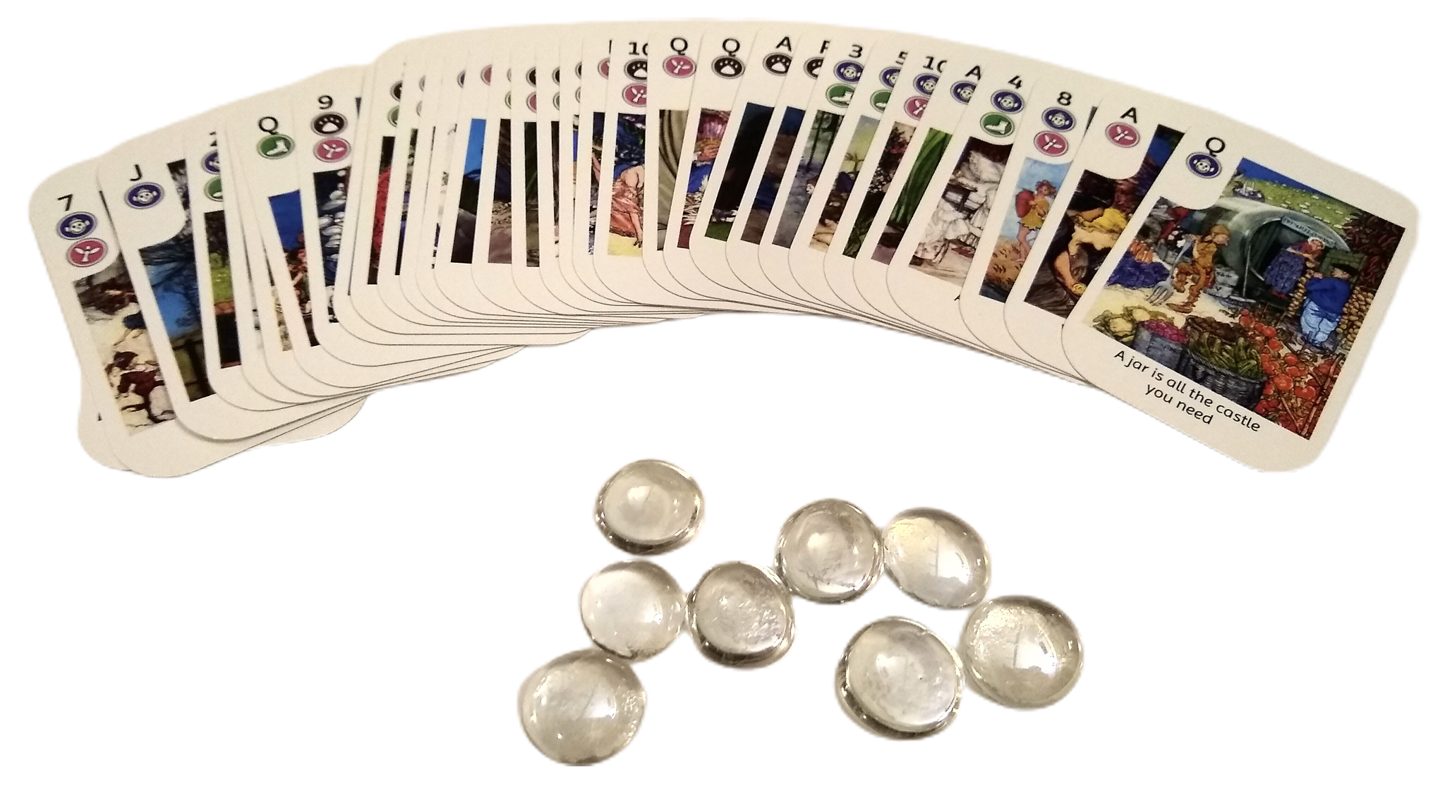 36 fairy game cards (including rule summaries)